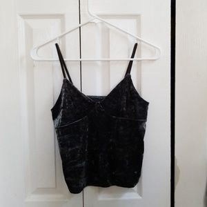 Velvet crop top